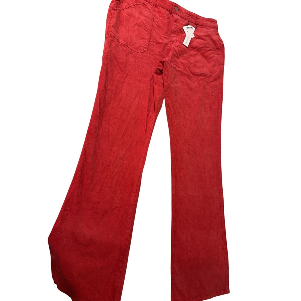 SANCTUARY Peace Maker Velveteen Pants Women's Size 34 Concert Red NWT